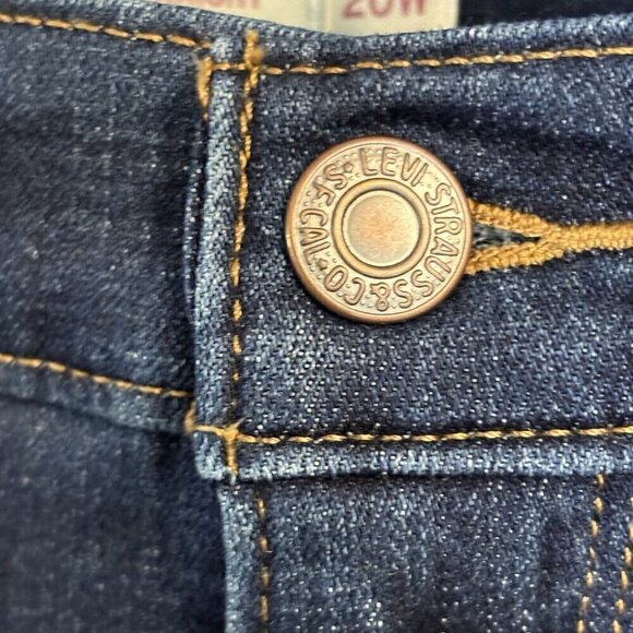 Levis 414 Red ® Tab Classic Straight Womens 20 Med Wash Stretch Denim Je… - Picture 5 of 16